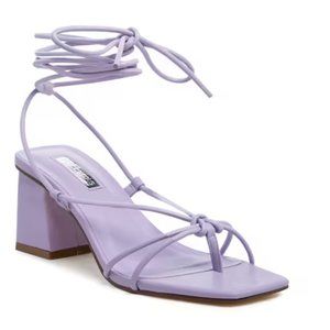 Lavender Lace Up Sandals